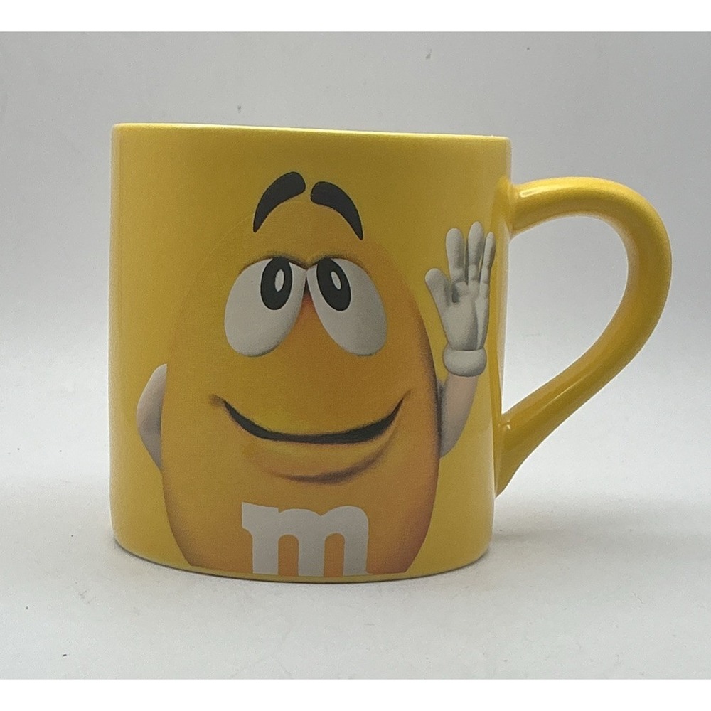 Yellow Peanut Character Coffee Mug Cup 16oz Waving Not Your Average Nut